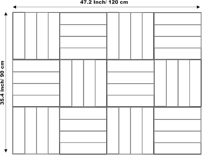 DECORITA Felt Wall Tiles | Large Cork Board Alternative | Aesthetic Felt - Image 3