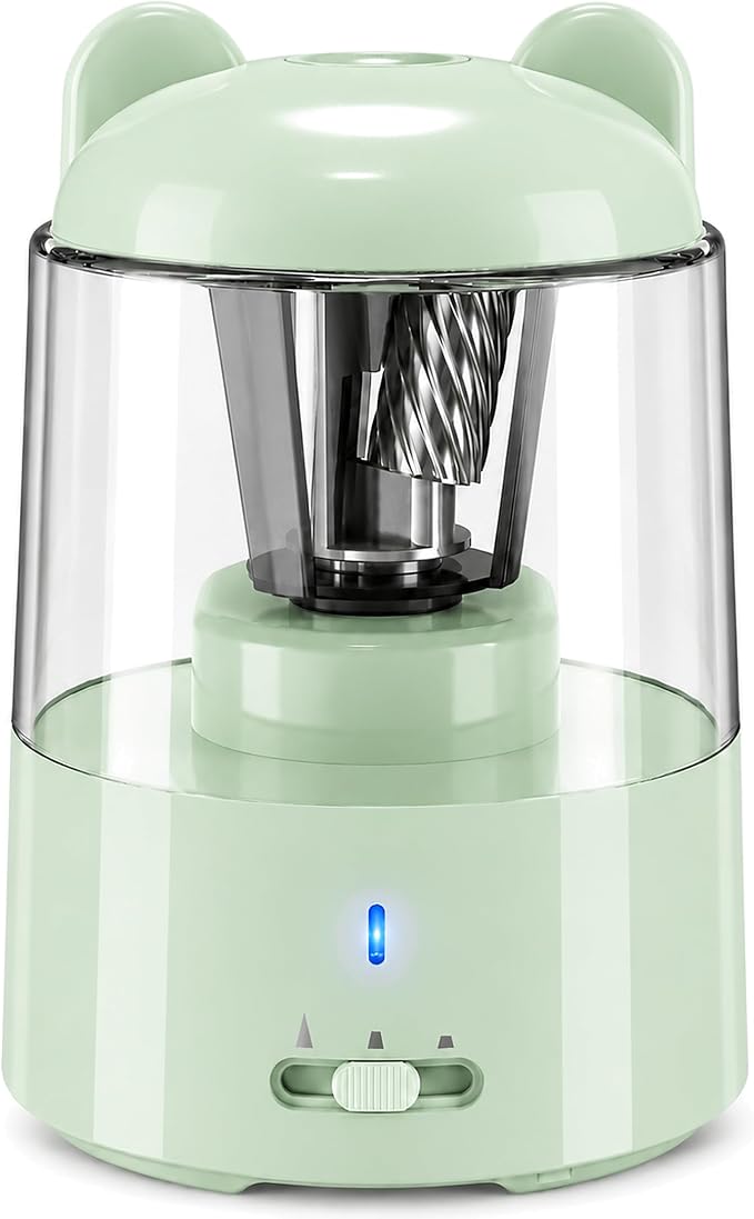 ZMOL Colored Pencil Sharpener, Rechargeable Electric Pencil Sharpener, Auto Stop by ZMOL