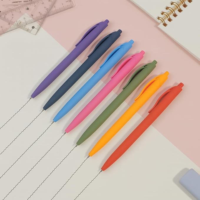 BallPoint Pens, 50 Pack, Bulk Pens, Sky Blue Barrel, Click Pens - Image 5