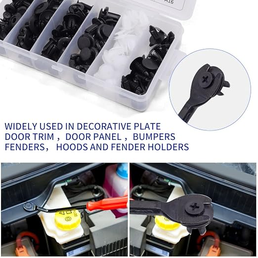 100 PCS Bumper Retainer Clips Car Rivets Fasteners Retainer Kit and 1 Fastener - Image 5