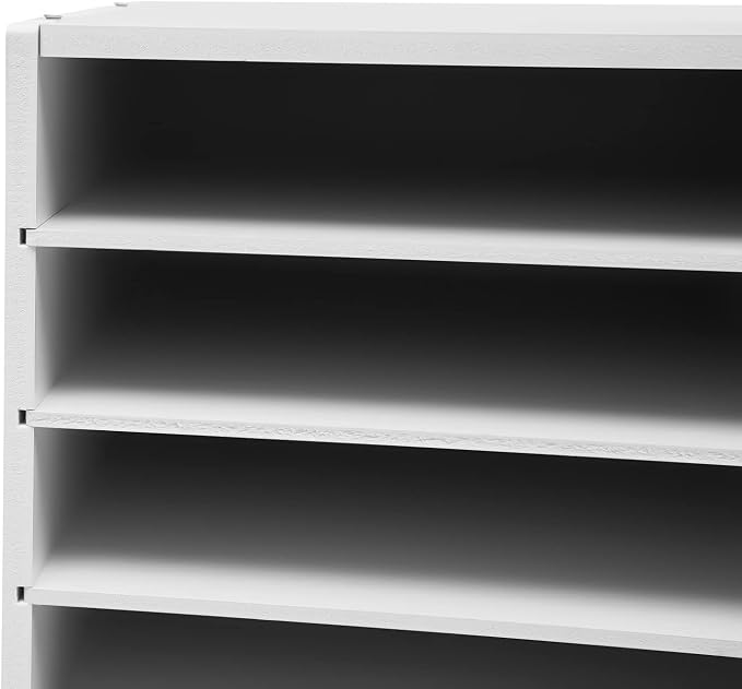 Literature Organizer, Desktop File Sorter Mail Center, Paper Storage Cabinet - Image 9