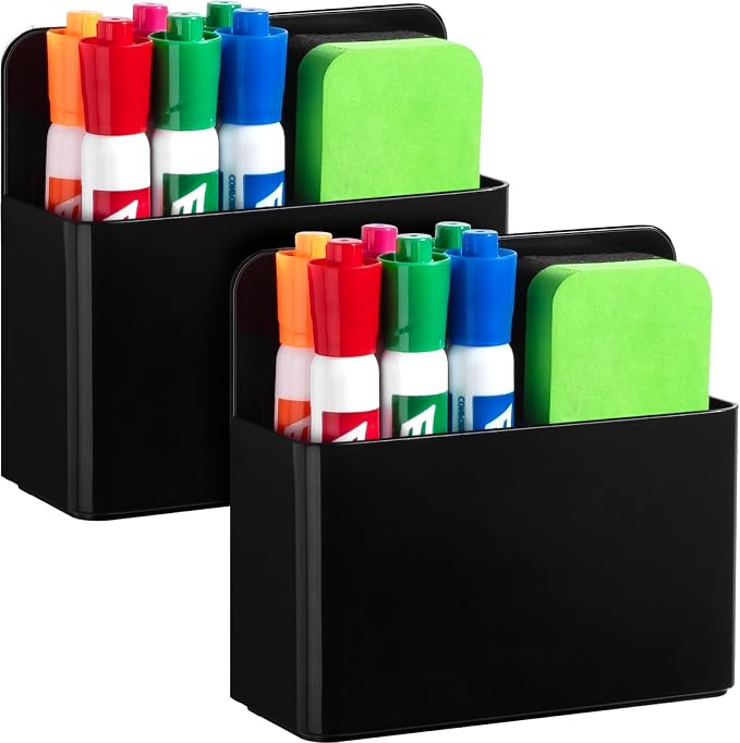 2 Pcs Magnetic Dry Erase Marker Holder by Banafich