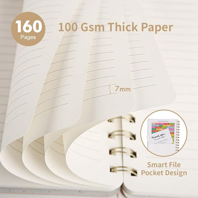 Spiral Notebook-5.75" x 8.125" College Ruled Journal - Image 3