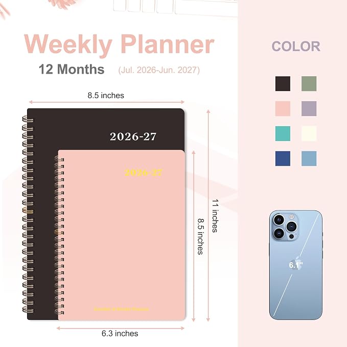 Planner 2026-2027, Weekly and Monthly Academic Year Calendar Planner, July 2026 - Image 4