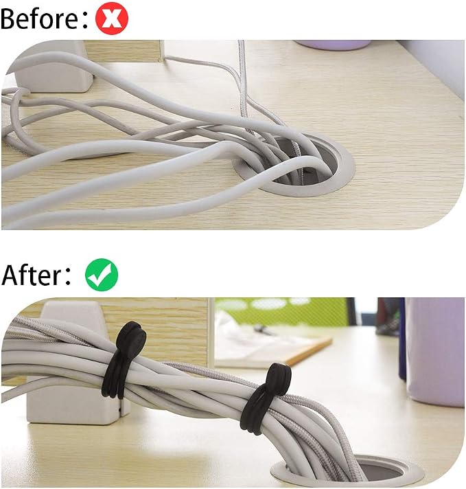 SMART&COOL Reusable Silicone Magnetic Cable Ties - Image 4
