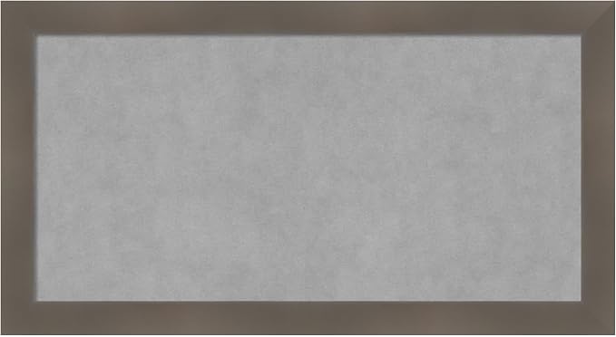 Amanti Art Grey Framed Magnetic Board 14x26 Small Vision Board by AmantiArt