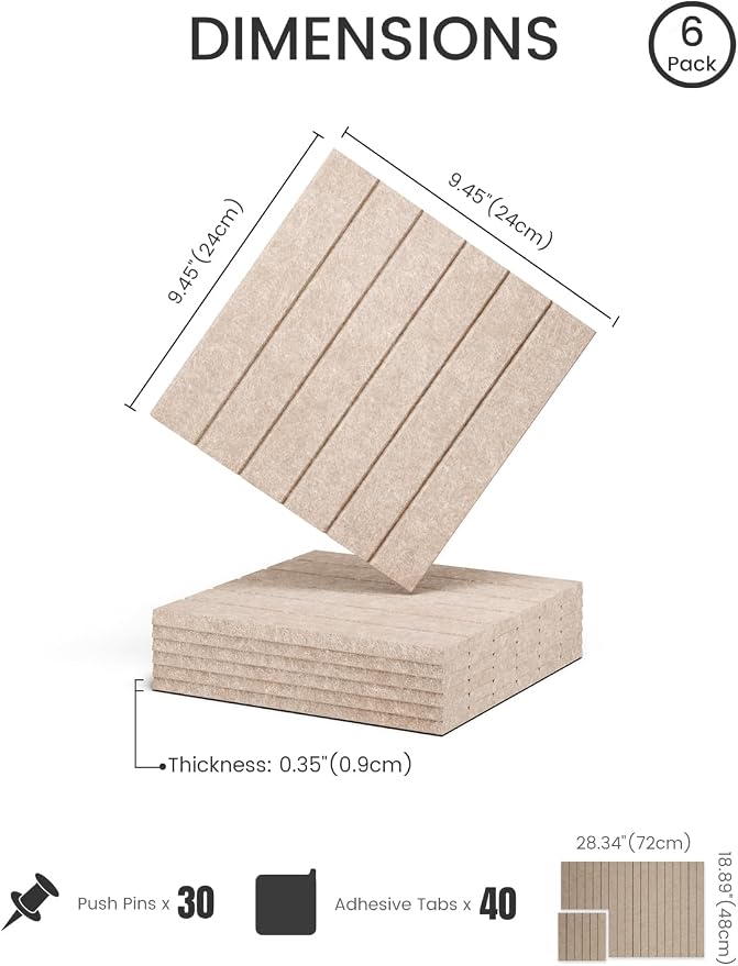 Felt Bulletin Board Tiles -28"x18" - Image 2