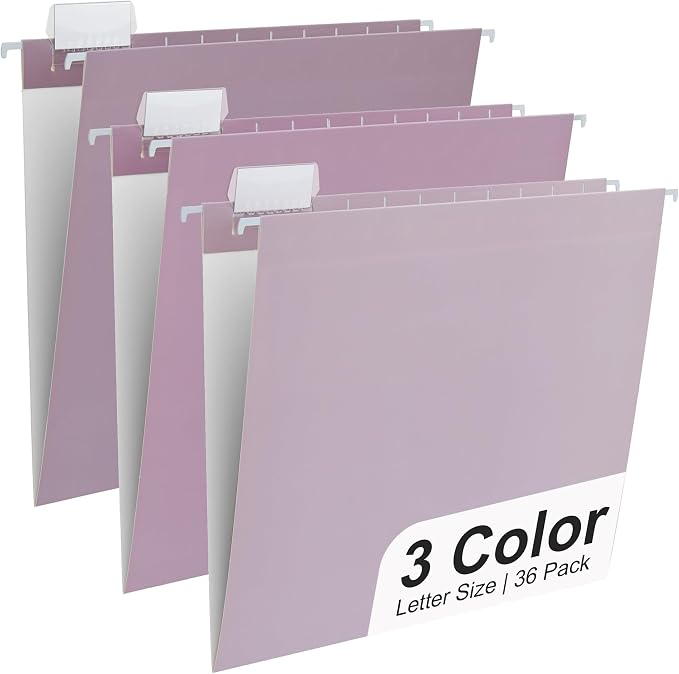 Y YOMA 36 Pack Gradient Hanging File Folders Letter Size Decorative Hanging by YYOMA