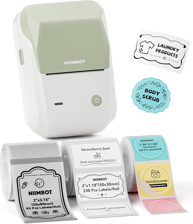 NIIMBOT B1 Label Maker Machine, Thermal Label Printer Easy to Use by NIIMBOT%C2%AE