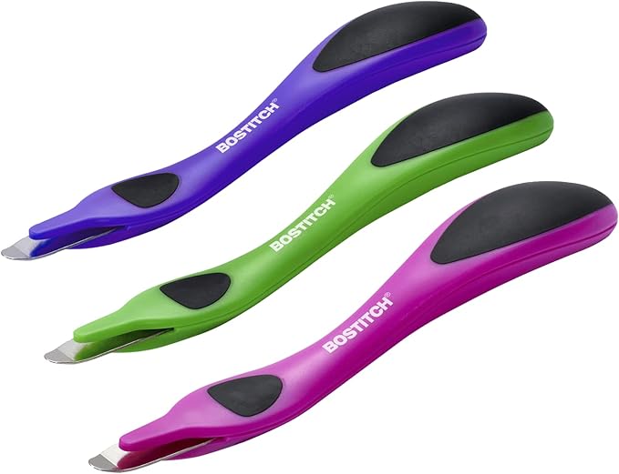 Bostitch Professional Magnetic Easy Staple Remover, Neon Colors, 3 Pack | by BostitchOfficeProducts