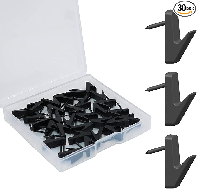 30 PCS Picture Hanging Nails Hooks, Push Pins Thumbtacks by Hoaisun