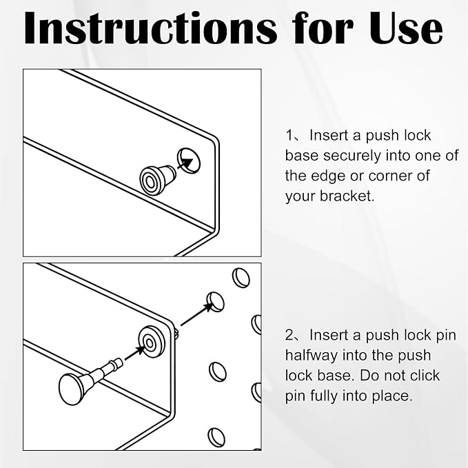 Chunful 50 Pack Push Lock Pins Media Enclosure Push Pins - Image 5