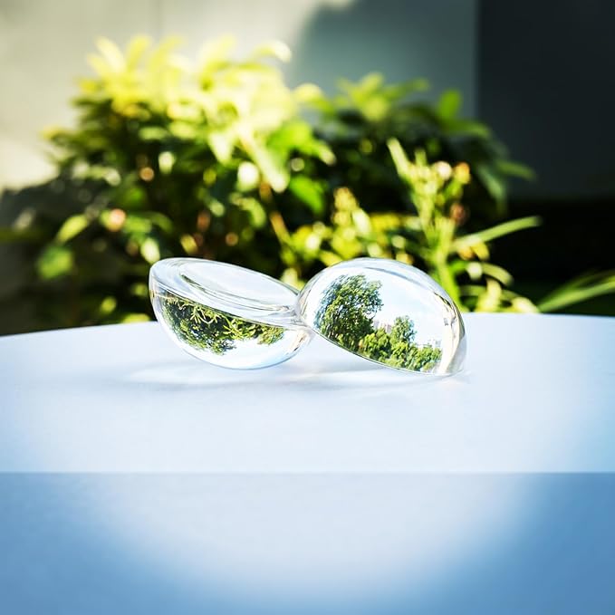 12 Pcs Crystal Dome Magnifying Paperweight, 6X Dome/Paperweight Magnifier Clear - Image 3