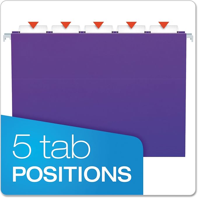 Pendaflex Recycled Hanging Folders, Letter Size, 1/5 Cut - Image 3