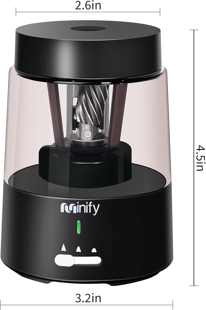 Pencil Sharpener Electric Pencil Sharpener Heavy Duty Blade Rechargeable - Image 8