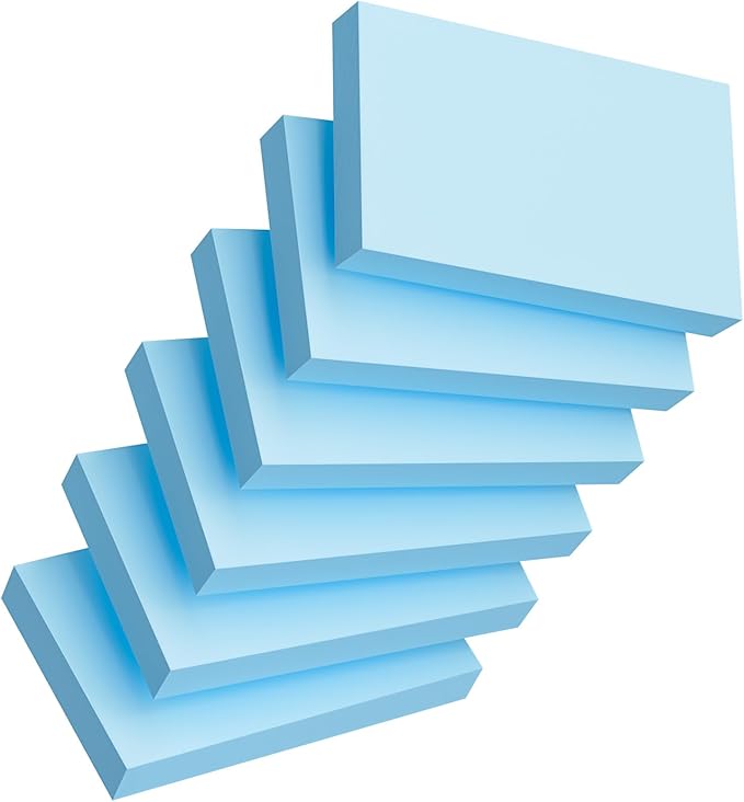 Index Cards 3x5 Inch, Flash Cards, Blank Blue Note Cards Paper by Ciphyfee