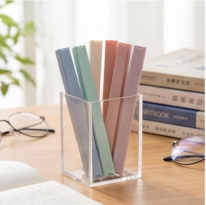 konket 6pcs Pastel Highlighters Aesthetic Cute Highlighters Double Head - Image 5