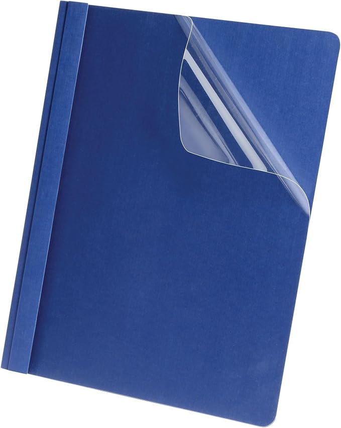 Oxford Linen Clear Front Report Cover, Letter Size, 5 per Pack - Image 2