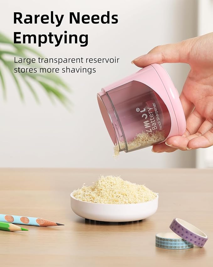 ZMOL Battery Powered Electric Pencil Sharpener, Small Battery Operated Pencil - Image 6