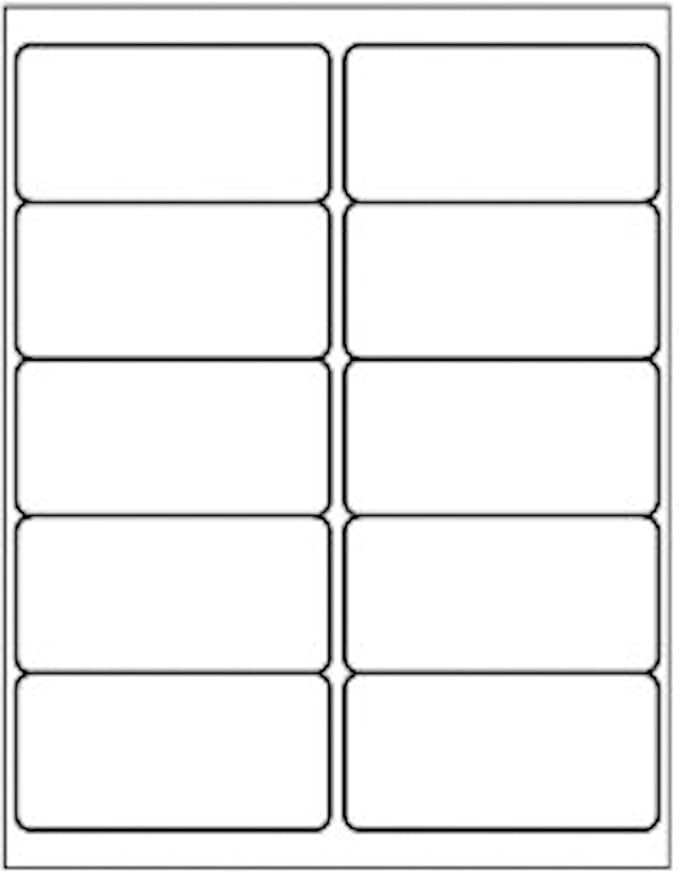 10 Up - Shipping Address Labels - 2" x 4" - 1000 Labels by FungLam