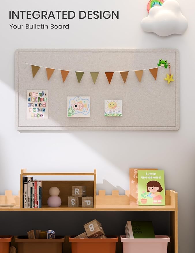 Fluxynara Bulletin Board, Foldable Felt Pin Board - Image 6