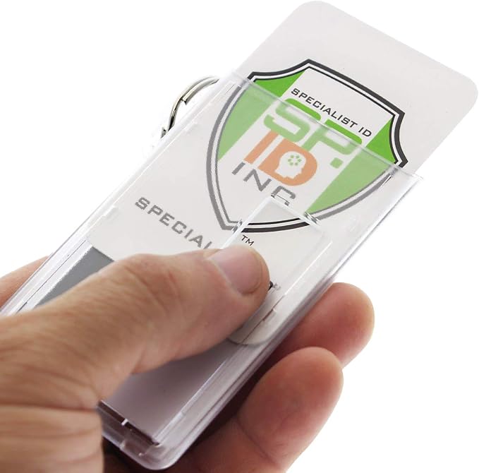 Specialist ID - Bulk 50 Pack Heavy Duty Fuel ID Badge Holders - Holds Two Cards - Image 6