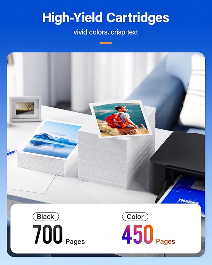 61XL Ink Cartridge High-Yield Combo Pack Replacement for HP 61XL 61 Ink DeskJet 1000 1010 1050 1510 1512 2050 2510 2540 3000 3050 3510 Envy 4500 5530 4502 OfficeJet 2620 4630 4635 Printer Black Color-DeskLoop Office