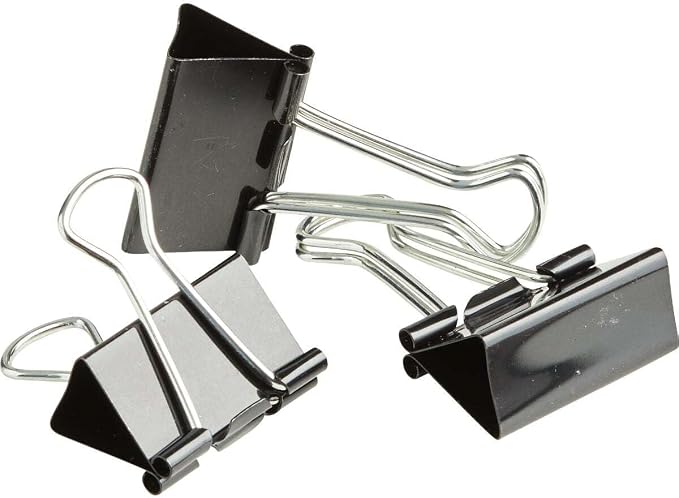 Staples Medium Metal Binder Clips, 1 1/4" Size - Image 2