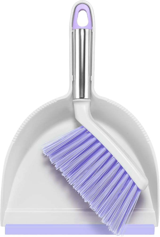 NACENA Mini Broom and Dustpan Set, Small Dust Pan and Brush Set by nacena