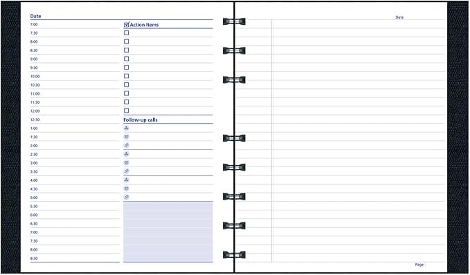 Blueline A29C81 NotePro Undated Daily Planner, 9-1/4 x 7-1/4 - Image 4
