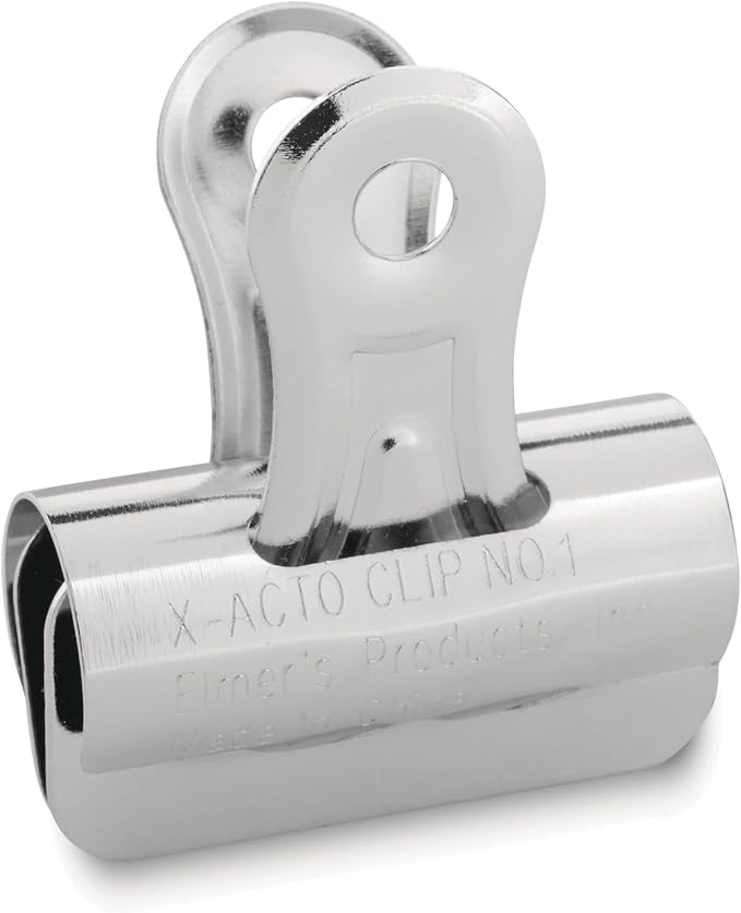X-ACTO 4 Bulldog Binder Clips, Steel & Nickel-Plated, 3 Inch Clips, Desk - Image 3
