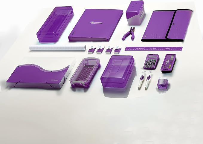 Enday Square Flap Plastic File Holder, A4 Letter Size, Snap Closure - Image 7