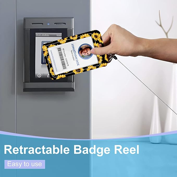 Badge Lanyard, Retractable Badge Holder - Image 5