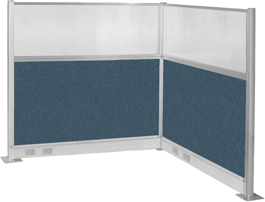 Versare Pre-Configured Hush Panel Electric Cubicle | Workstation Divider Walls | Cubicle Privacy Panels | Office Partition Walls-DeskLoop Office