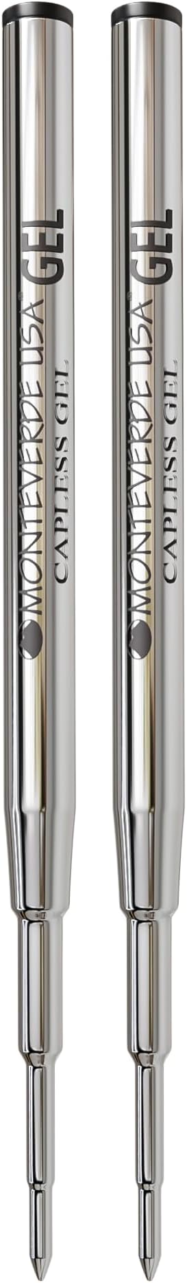 Monteverde USA Capless Gel Refills to Fit Montblanc Ballpoint Pens, Medium Point by Monteverde