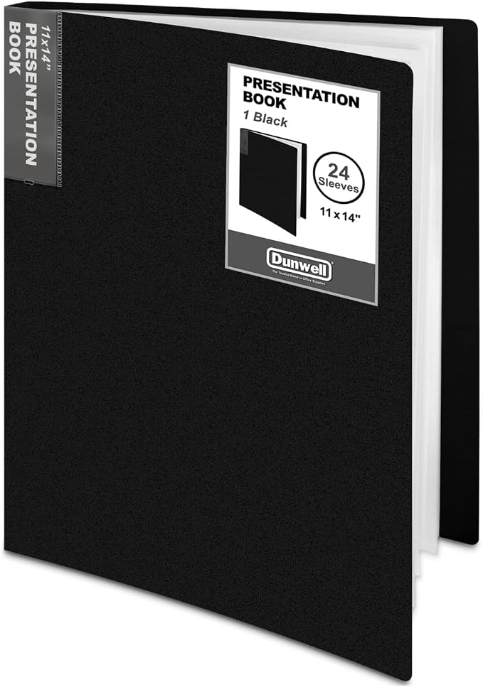 Dunwell 11x14 Binder with Sleeves, 24 Pockets Display 48 Pages, Large Folder - Image 8