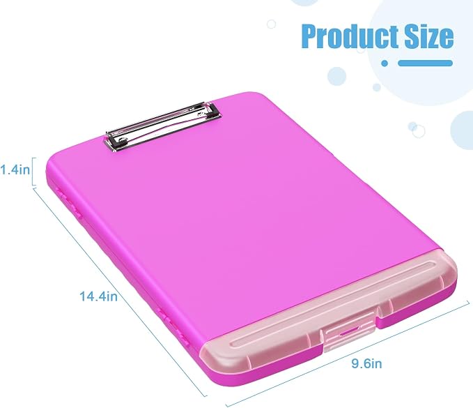 Hongri Clipboard with Storage with Pen Holder, Folder Nursing Clip Board 8.5 x - Image 4
