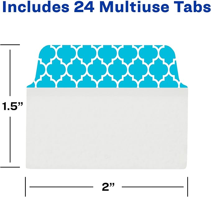 Avery Multiuse Ultra Tabs, 2-Side Writable, 24 Repositionable Tabs - Image 7