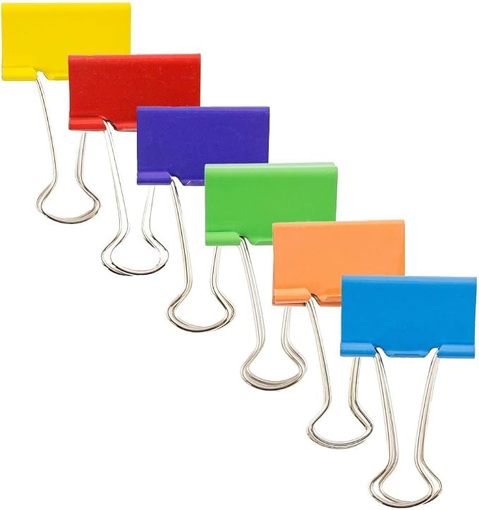 JAM PAPER Colorful Binder Clips by JAMPaper