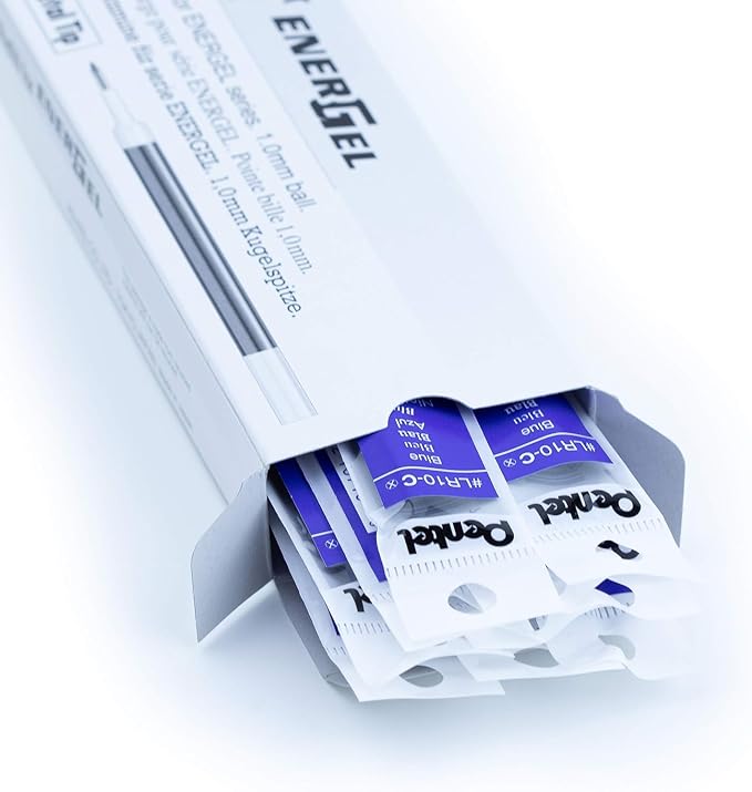 Pentel Refill Ink for EnerGel Liquid Gel Pen, Bold Line, Metal Tip, Box of 12 - Image 5
