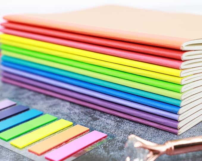 Zegrox 12 Pack A5 Kraft Notebooks, 60 Blank Pages Travel Journal Bulk, Soft - Image 2