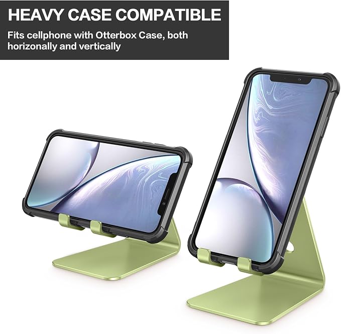OMOTON Adjustable Cell Phone Stand, C2 Aluminum Desktop Phone Dock Holder - Image 5