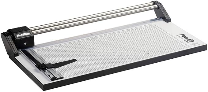Rotatrim Pro 20 Inch Cut Professional Paper Cutter/Trimmer Precision Rotary Trimmer with Self-Sharpening Precision Steel Blades & Twin Stainless Steel Guide Rails (RCPRO20i)-DeskLoop Office