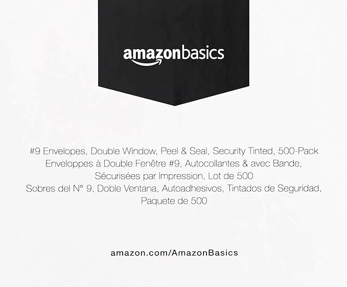 Amazon Basics #9 Security Tinted Double Window Envelopes - Image 6
