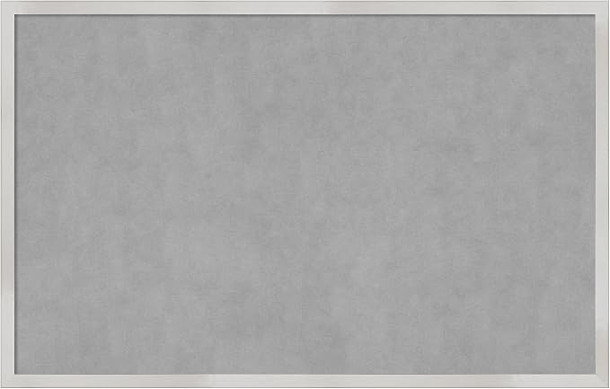Amanti Art Silver Framed Magnetic Board 21x33 Large Vision Board by AmantiArt