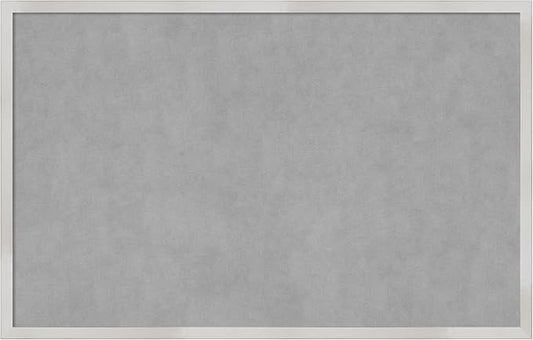 Amanti Art Silver Framed Magnetic Board 21x33 Large Vision Board by AmantiArt