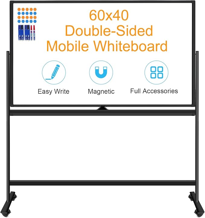 BSTPCOO Double-Sided 5' x 3' Dry Erase Board by BSTPCOO