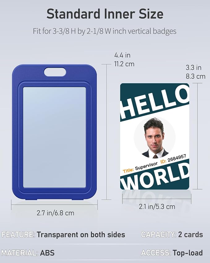 Uniclife 1 Pack ID Badge Holder - Image 7