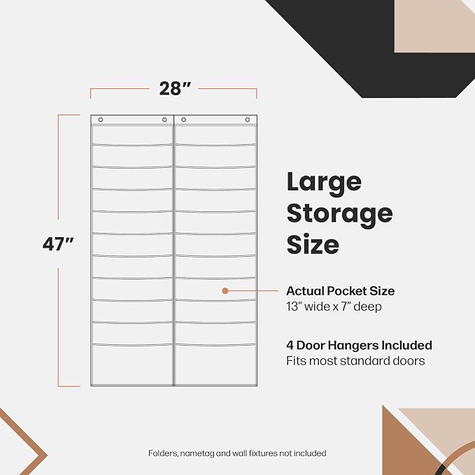 Hippo Creation Heavy Duty Storage Pocket Chart - Image 6