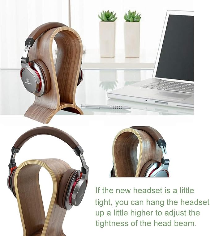 Headphone Stand Wood, Headset Stand - Image 8